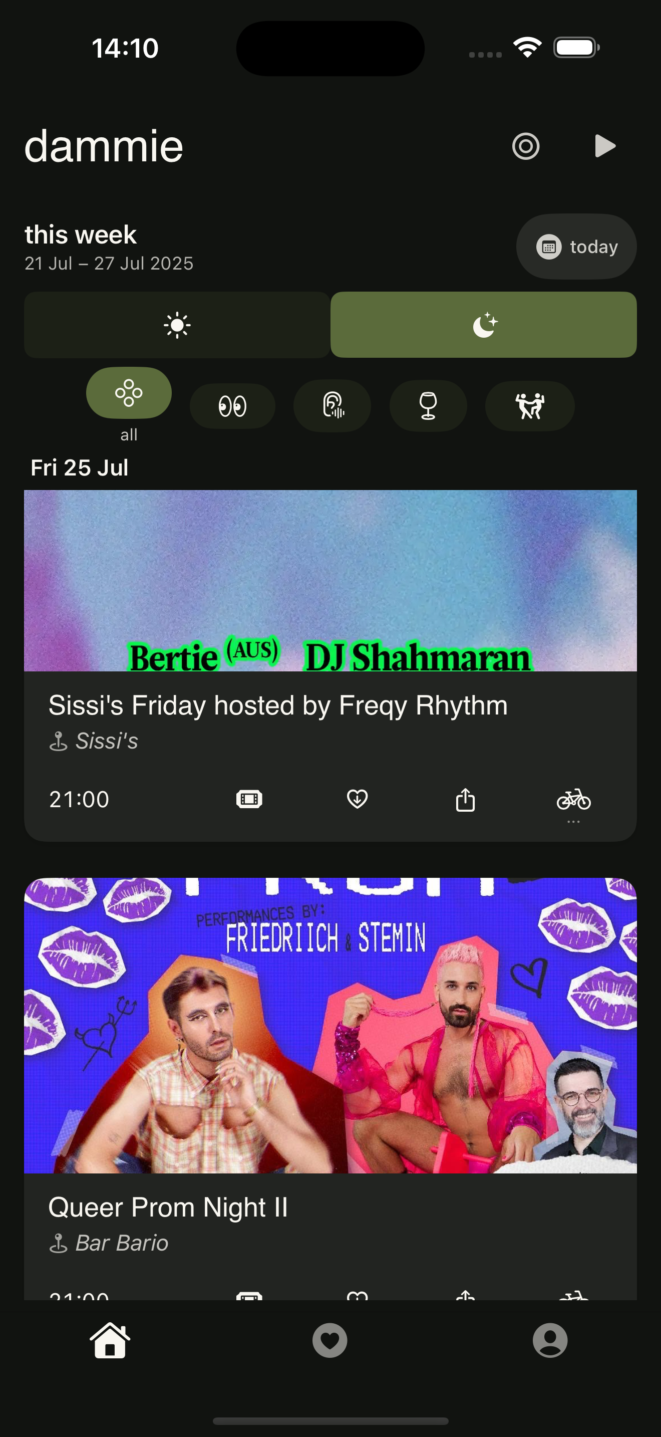 dark mode home