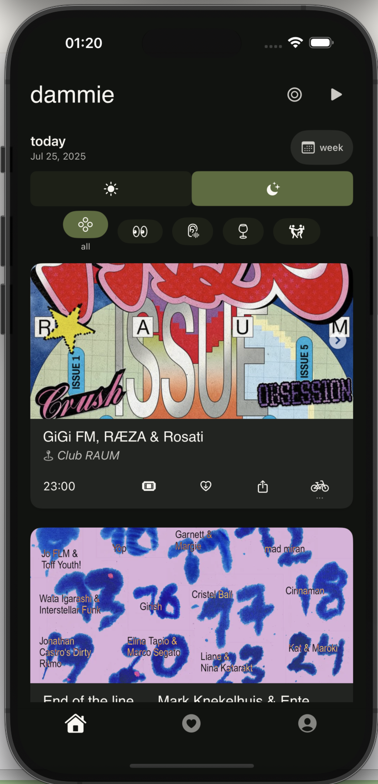 home screen variant